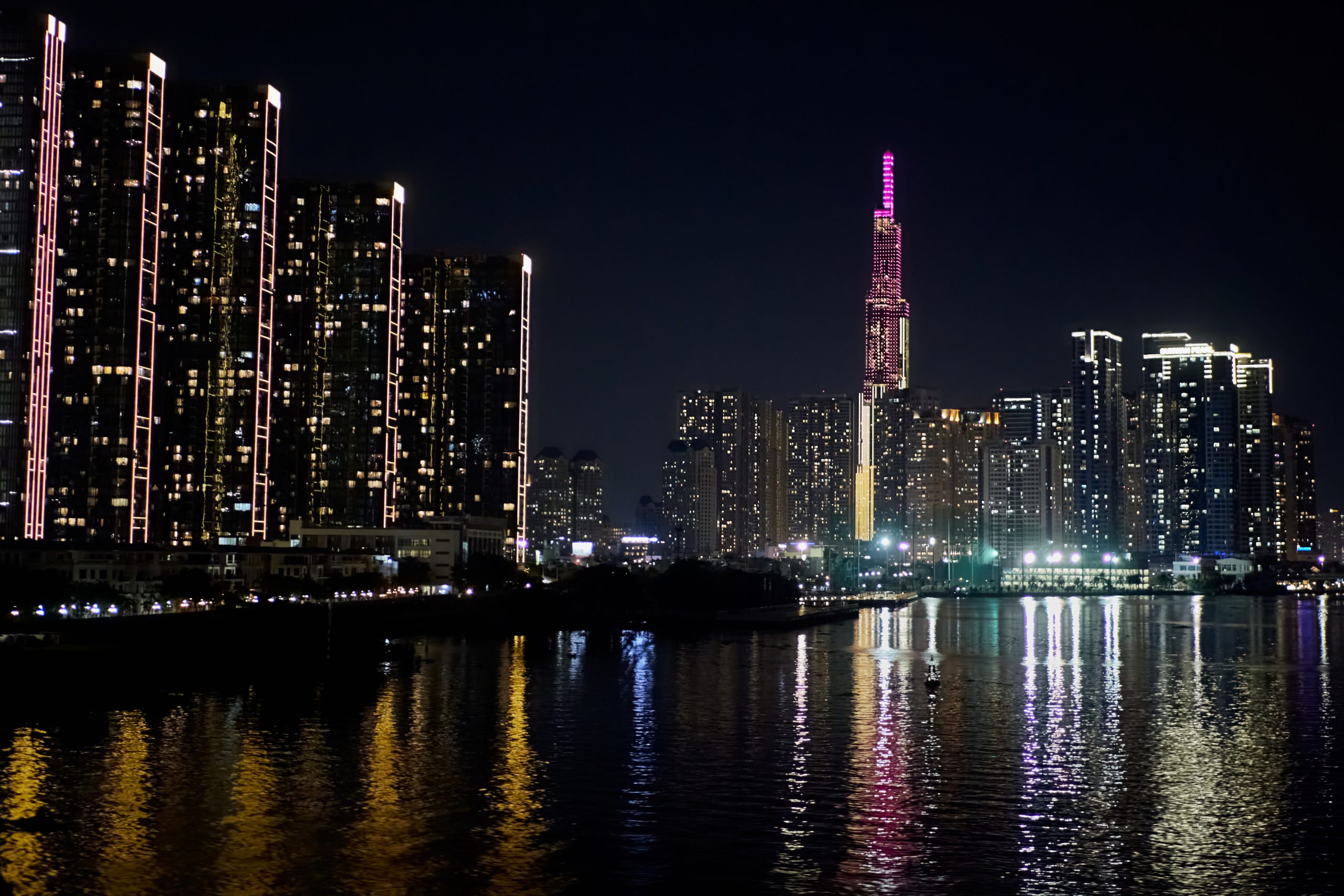 The Saigon River and city skyline