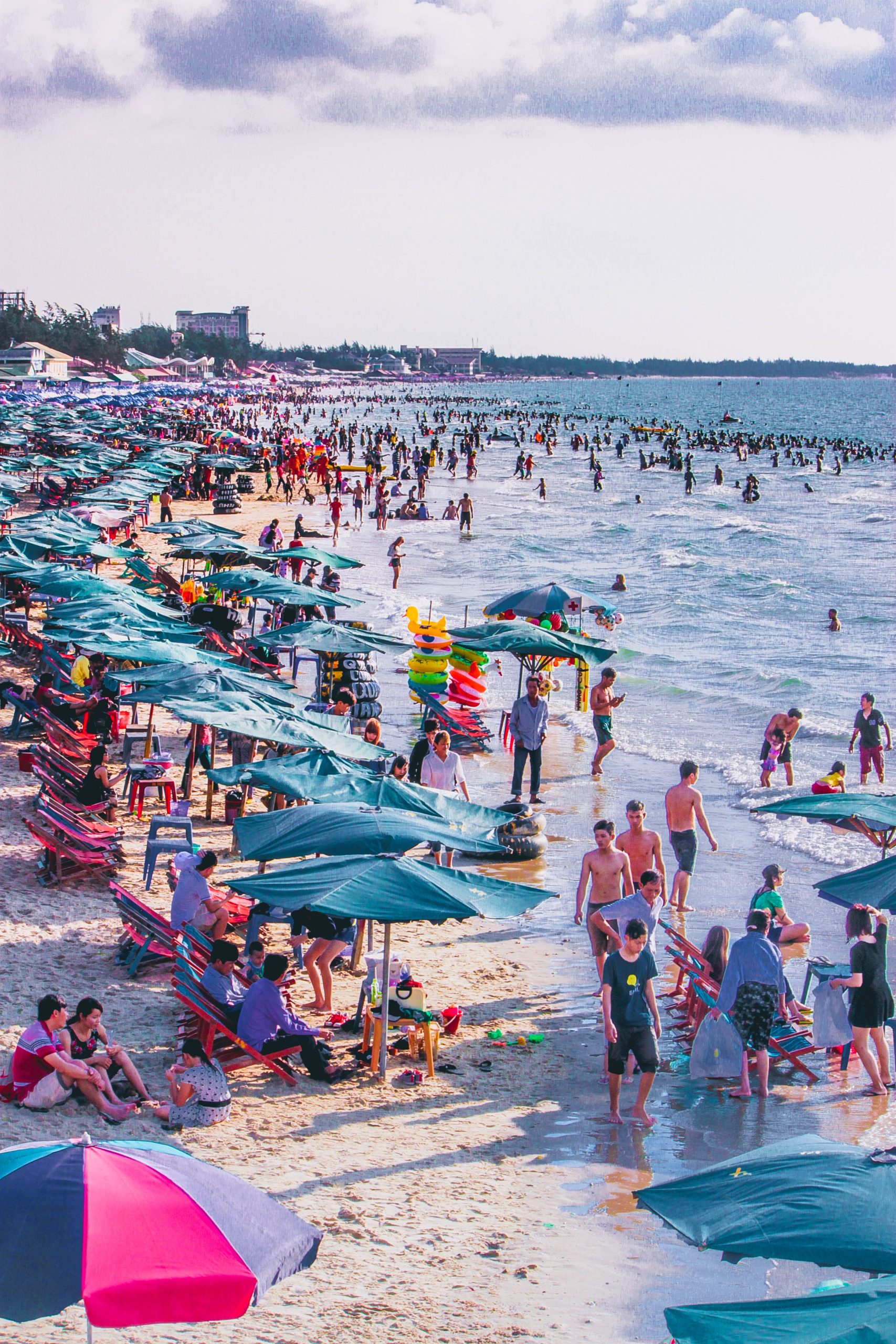 Vung Tau beach on a holiday
